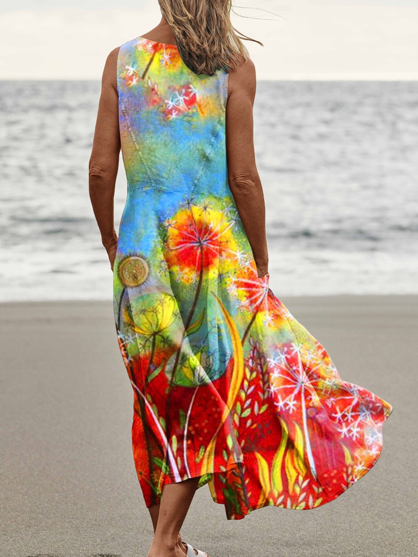 a woman walking on the beach with a kite 