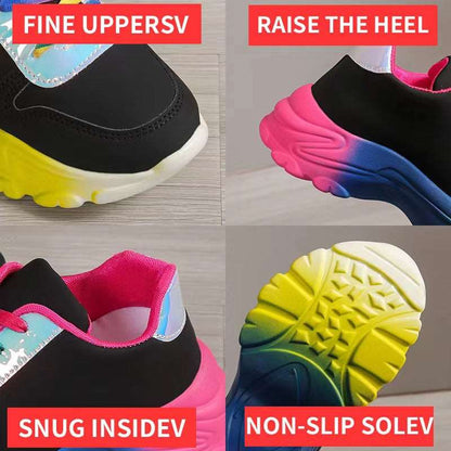 Lace-up Sneakers Fashion Casual Lightweight Running Walking Shoes