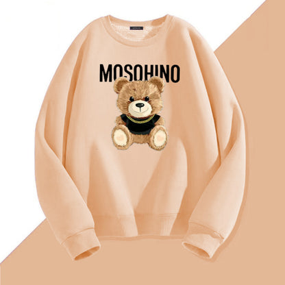 Bear Printed All-matching Unisex Sweatshirt