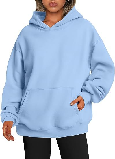 Women's Skyblue Autumn Thick Hoody Sweater