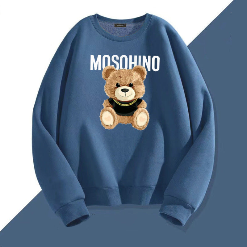 Bear Printed All-matching Unisex Sweatshirt