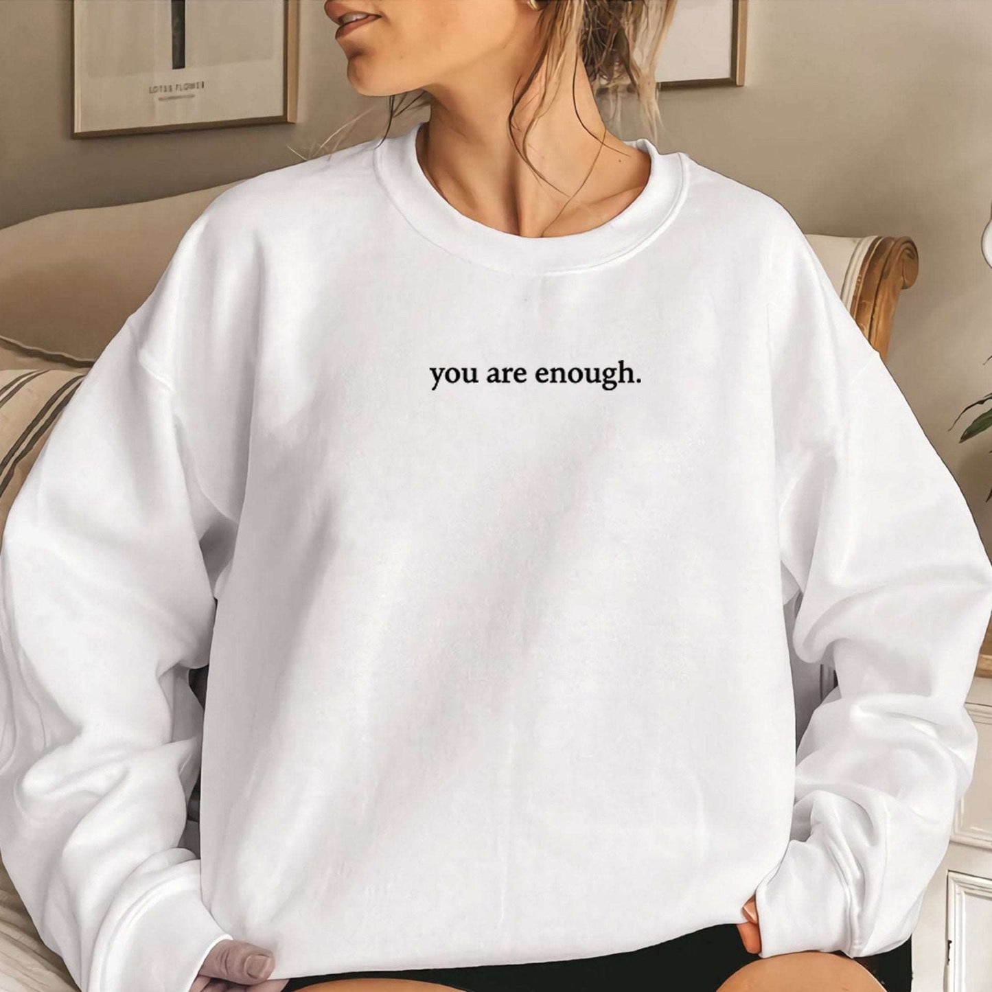 Women's Fleece-lined Crew Neck Sweater